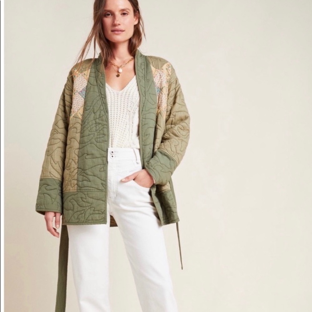 Anthropologie Quilted Patchwork Jacket